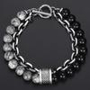 Retro Beaded Bracelet Iron Chain Bracelet Men's Bracelet