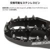 ZETA RACING Aluminum Aluminum for Honda GROM MONKEY125 GB350 and DAX125 Part Footpegs, Black, High-Strength Alloy, (2013-2024), (JB02/JB03)