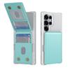 Custodia per Samsung S26 S25 S24 S23 S22 ultra Porta carte integrato cover protettiva in pelle copertura completa tinta unita Anti-Impronta