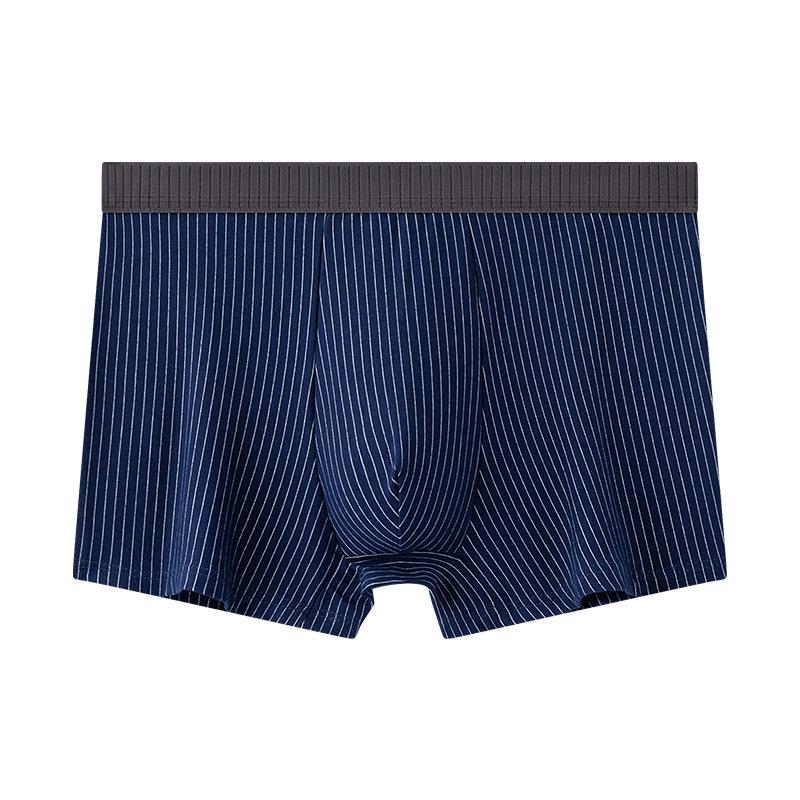Pure Cotton Antibacterial Men's High Elastic Boxer Briefs