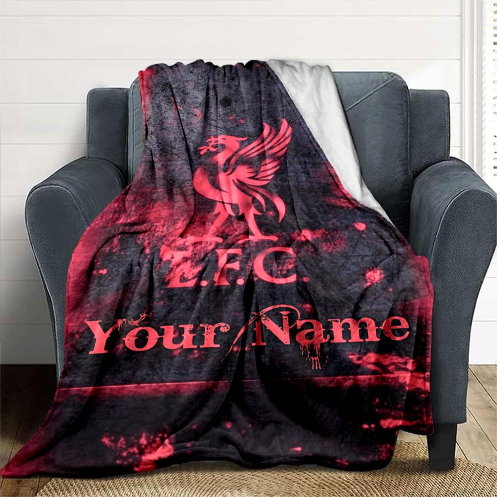 Liverpool Gepersonaliseerde Textiel Deken Multifunctionele Gepersonaliseerde Deken Zacht Warm Gezellig Plaid Voor Bank Kantoor Zee Strand Bed Vier Seizoenen Multifunctioneel