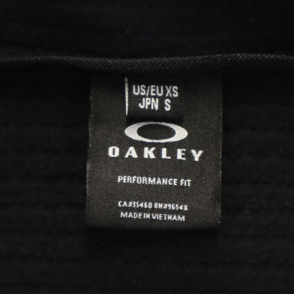 OAKLEY Long sleeve Zip hoodie XS black Men's Used