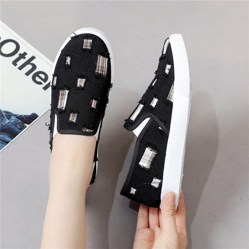 Comfortable Y2k Fashion Light Flat Canvas Shoes for Women 2025 Summer Casual New Arrival 2025 39 Original Walking Woman Footwear