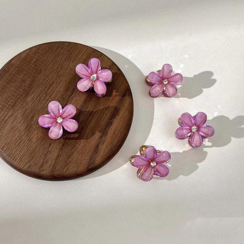 20KS Mini Kamínky Umělé Perly Květinová Vlasová Spona Květinové Sponky do Vlasů Pro Dívky Svatební Párty Doplňky