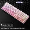 QianXingZhe V108 Silent Bluetooth Keyboard for Girls: Mechanical Feel, Three Modes for Office, Gaming, and Esports.