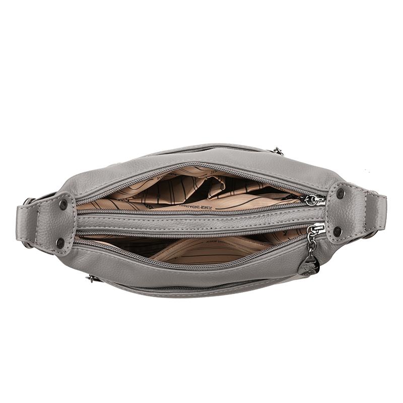 Geantă de umăr vintage pentru femei, piele moale, geantă de mână pentru mamă, geantă crossbody