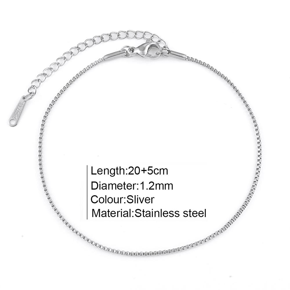 Stainless Steel Delicate Anklet for Women Gold Color Chain Anklet Bracelets On The Leg Do Not Fade Anklet Jewelry Women 2025 New