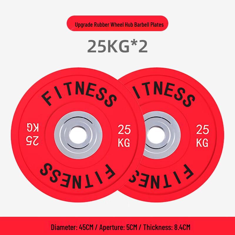 Yimai Rubber Coated Olympic Weight Plates Set