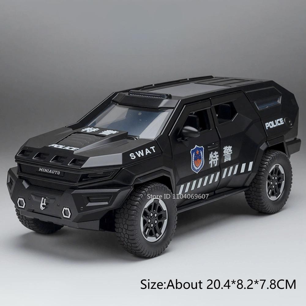 

1:24 Rezvani Vengeance Toy Model Off-road Cars Alloy Diecast Shock Absorption Doors Opened Sound Light for Boys Educational Toys