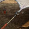 5pcs Tent Fixing Bungee Cord Versatile Elastics Rope Strong Load Bearing Hook with Quickly Attach Carabiner Clip