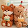 Girl Marriage Proposal Gift Cute Birthday Hug Cake Bear Plush Toy Doll Cute Child Birthday Gift