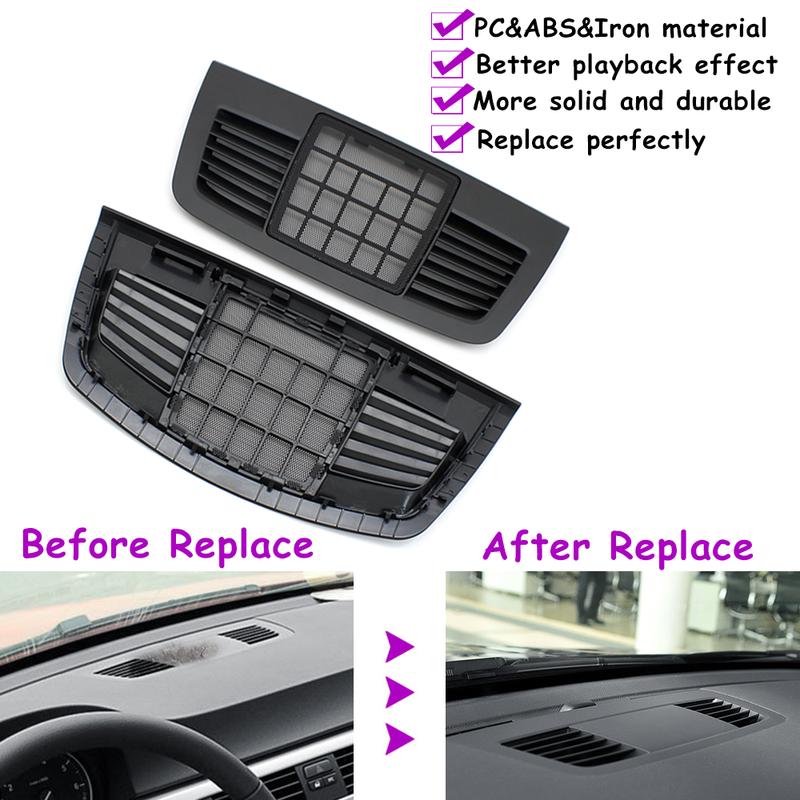 E90 E91 E92 E93 2004-2012 Car Front Dashboard Loud Speaker Cover Grille Panel Trim For BMW 3 Series 51457123749 51457123750