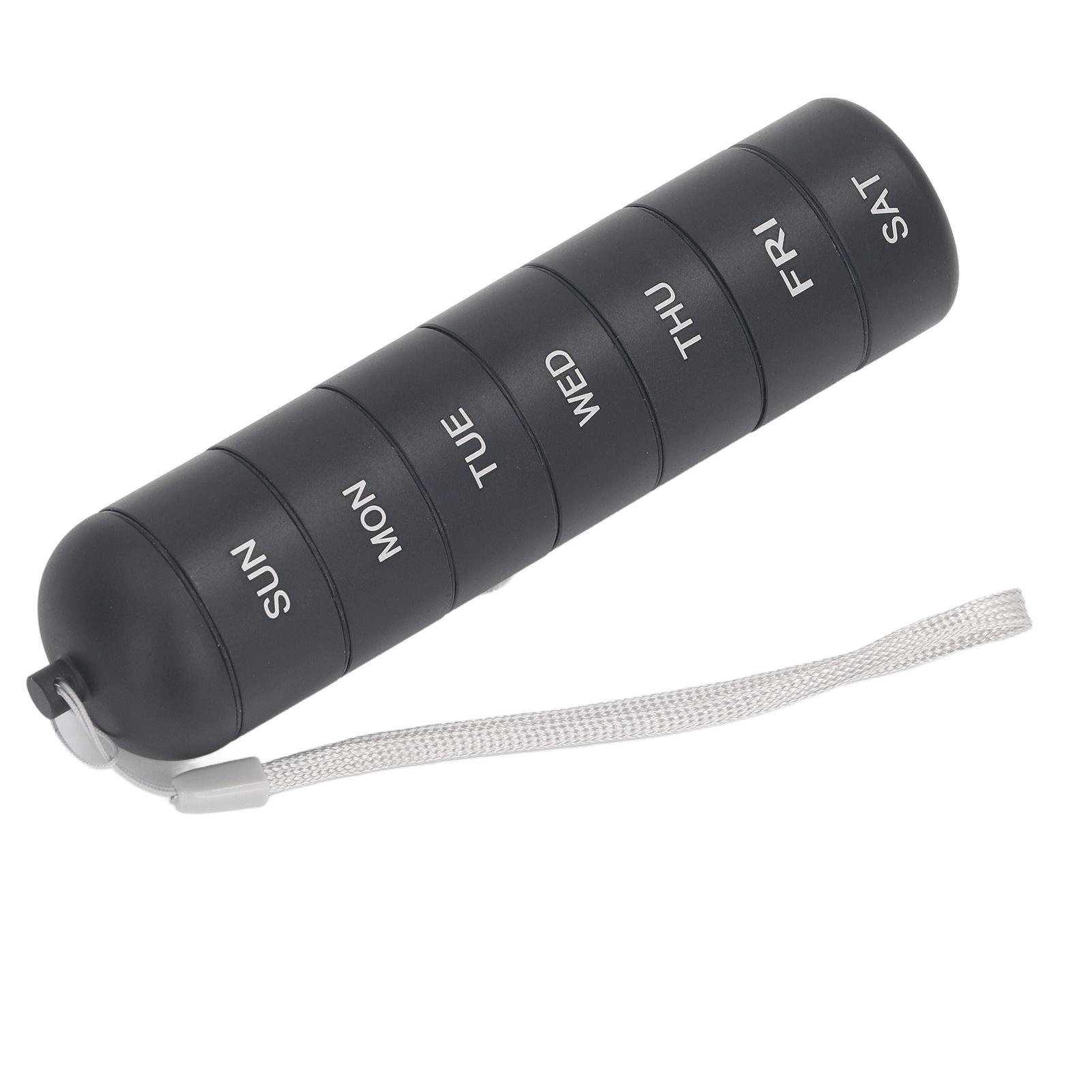 

Aluminium Alloy Travel Medicine Waterproof Sealing Detachable Weekly Metal Medicine Case for Outdoor Round Cover