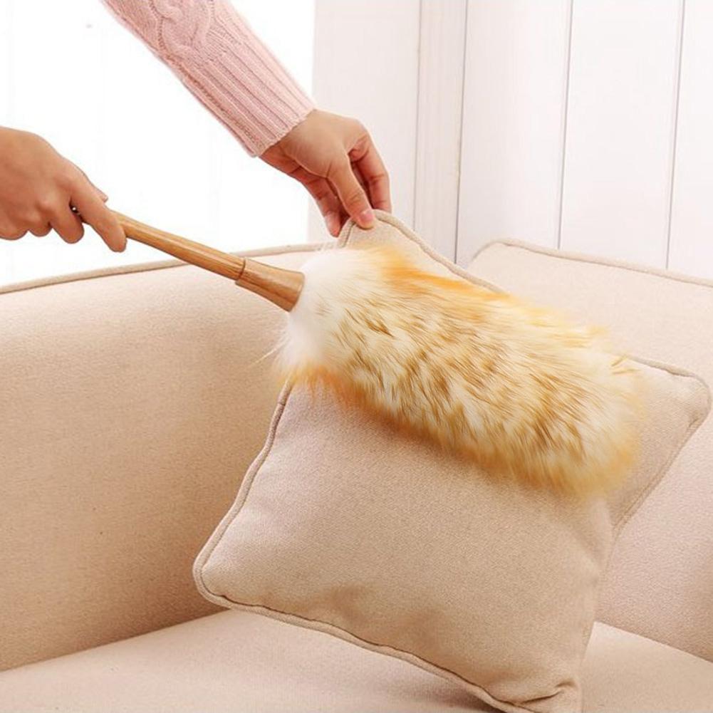 

Household Cleaning Tool Soft Lambs Wool Duster Dust Cleaner No Electrostatic Duster