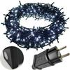 Christmas Lights 600 LEDs White Certified 35M Timer Switch For Christmas Tree Christmas Tree