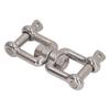 304 Stainless Steel Double Jaw Shackle Rustproof Universal Jaw Anchor Connector for Hardware Lifting Connection 12mm