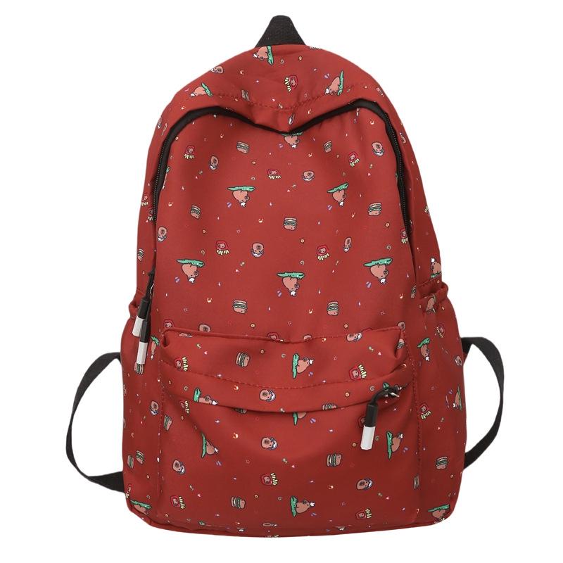 Plecak w kwiaty w stylu japońskim dla dziewcząt - Lekki, Pojemny, Idealny do użytku szkolnego