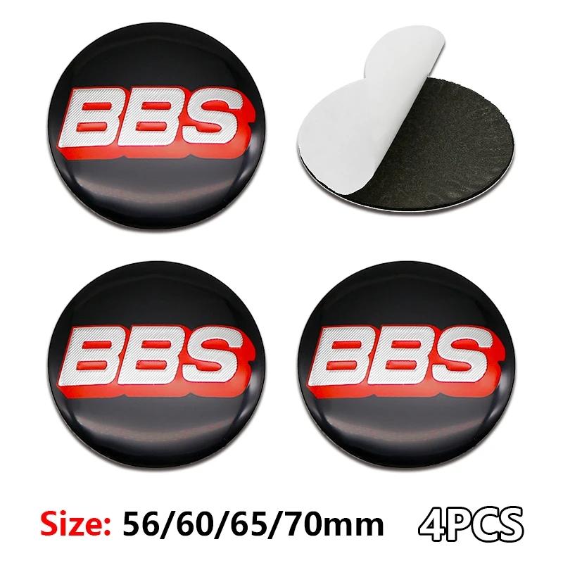 4Pcs Set Car Wheel Center Hub Caps Stickers 45-80mm Auto Replacement Accessories BBS Badge Emblem Decal for Vehicle Styling