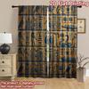 2D Flat Printing 2pcs Curtain Curtain Ancient Egyptian Symbols Digital Printed Polyester Drapes Seasonal Party & Holiday Decor
