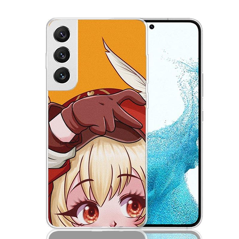 Coque de téléphone Genshin Love Walnut Pour Samsung Galaxy S25 S24 S23 S22 S21 FE S20 Ultra S10 Plus Art Personnalisée Coque Capa S24 S23 S2