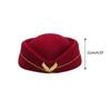 High-quality Work Cap Women Lady Stewardess Hat Beret Hat Air Hostesses Hat Party Hats