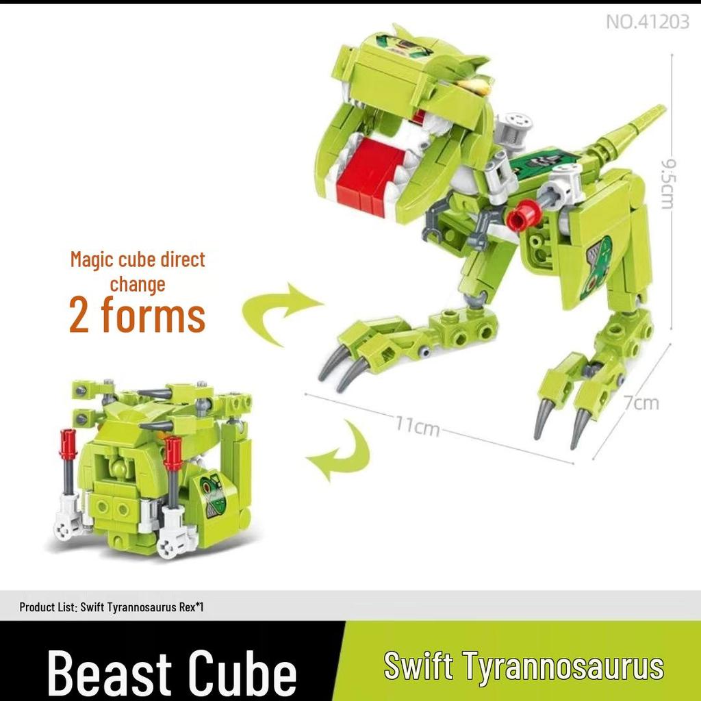 Enlighten Transforming Beast Cube Building Blocks for Kids - Models 41201 To 41206