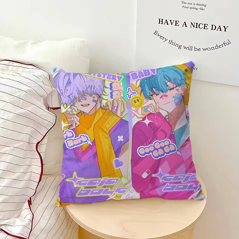 Korean Saja B-Boys KPOP Pillow Case Good Print Pillowcase Living Room Sofa Cushion Cover Bedroom Room Decor
