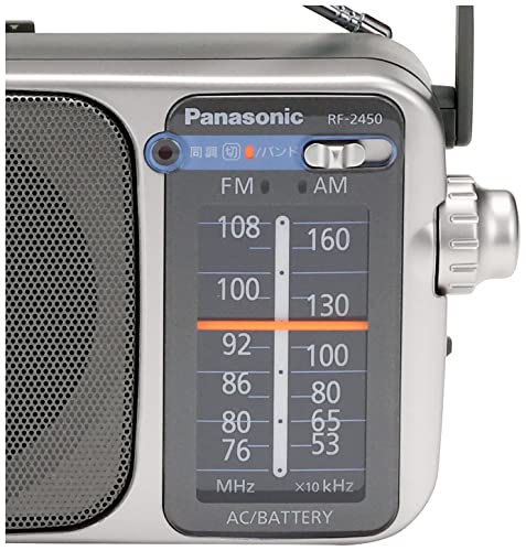 Panasonic RF-2450-S FM/AM 2-Band Receiver (Silver)