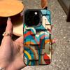 Geometric Pattern Phone Cases for iPhone 17promax 16 Pro 15 Pro 14 13 12 11 XS 14 PRO MAX 16 plus 14ProThree-dimensional pattern