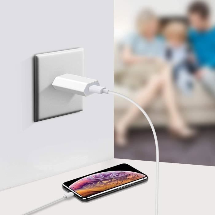 Chargeur - Everdigi - 5W - Blanc - 1M - 2 Pack
