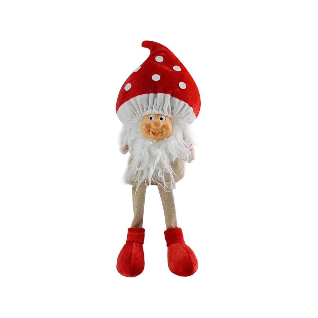 Christmas Decorations, Dwarf Ornaments,  Headed Elderly People, Resin Faced Dolls, Hanging Legs, Finely Decorated Ornaments