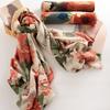 WTEMPO Women's Autumn Winter Retro Elegant Printed Scarf Casual Versatile Scarf Shawl Fashion Cold-proof Windproof Warm Scarves