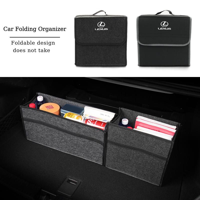 Car Trunk Storage Box Large Capacity Felt Tools Bag Accessories For Lexus CT ES GS NX IS250 CT200h IS300h ES300h RX400h NX300h PF6