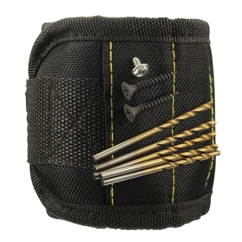 Magnetic Wristband with Strong Magnets for Holding Screws Nails Drill Bits Tool Bag Perfect for Auto Repair Knitting Storage