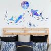 Colorful Star Whale Cartoon Wall Stickers Floor Stickers Living Room Bedroom Room Decorative Creative Mural Wall Stickers