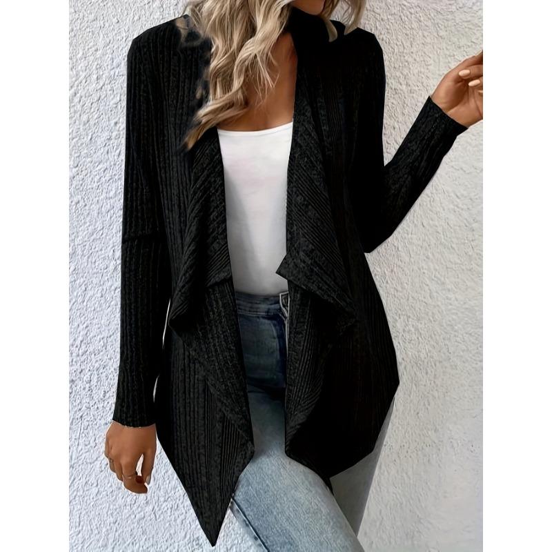 Women S Loose Long Sleeve Knit Cardigan Casual Fashion Top