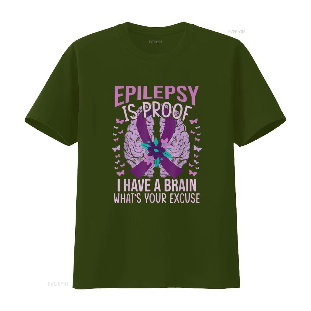 Epilepsy Awareness T Shirt vintage Washed Soft homme graphic Stretched Casual streetwear Versatile Slightly Stylish Unisex