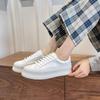 Biscuit shoes women's 2025 new spring and summer casual inner height increase thick-soled sports style muffin little white shoes women sticker leather