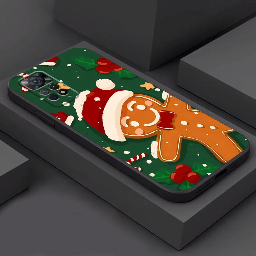 

Claus Elk Snowman Christmas Tree Phone Case for Redmi Note 10S 12S 8T 11S 9S 9 8 7 12 10 11 Pro 13 Pro 9T Silicone Bumper Cover Redmi Note 10 4G