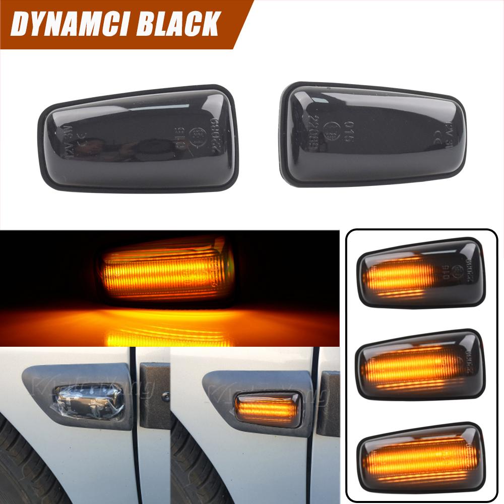 2PCS Led Dynamic Side Marker Turn Signal Light for Peugeot 306 106 406 806 Citroen XM ZX Break Xsara Xantia Fiat