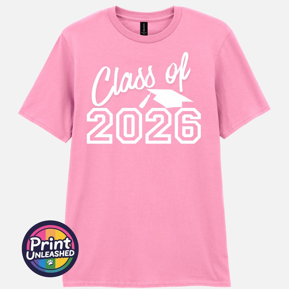 Class of 2026 TShirt Graduation Gift Leavers Tee Graduate School College Top