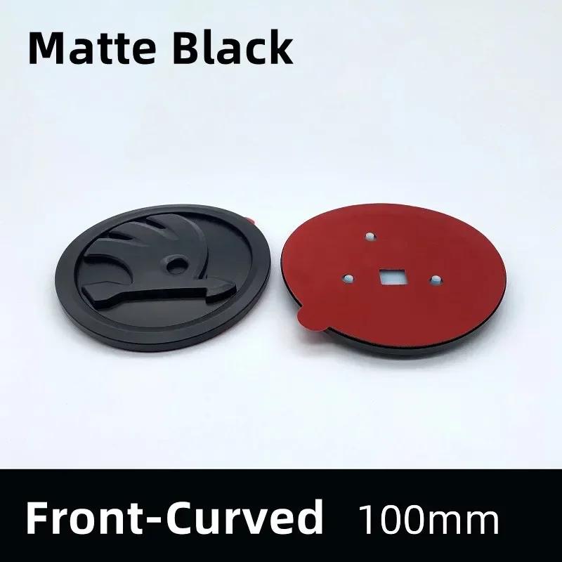 2025 Neu 100mm ABS Auto Frontemblem Heckklappenabzeichen Aufkleber für Skoda Fabia 1 2 A7 Octavia RS Superb Rapid Yeti Karoq Auto Zubehör