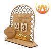 20X15X1CM Ramadan Advent Calendar Wooden Ramadan Countdown Calendar For Home Islamic Muslim Party Decor DIY Eid Mubarak Ornament