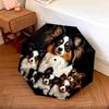 1 Pezzo Ombrello Pieghevole Automatico - Fantasia Cane Papillon, Design Portatile e Pieghevole con 8 Stecche, Regali di Natale per Compleanno