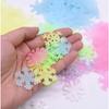50/100PCS Luminescent Snowflake Wall Stickers, Mini Christmas Snowflake Luminous Wall Decoration Suitable For Home Bedroom Baby Room Decoration