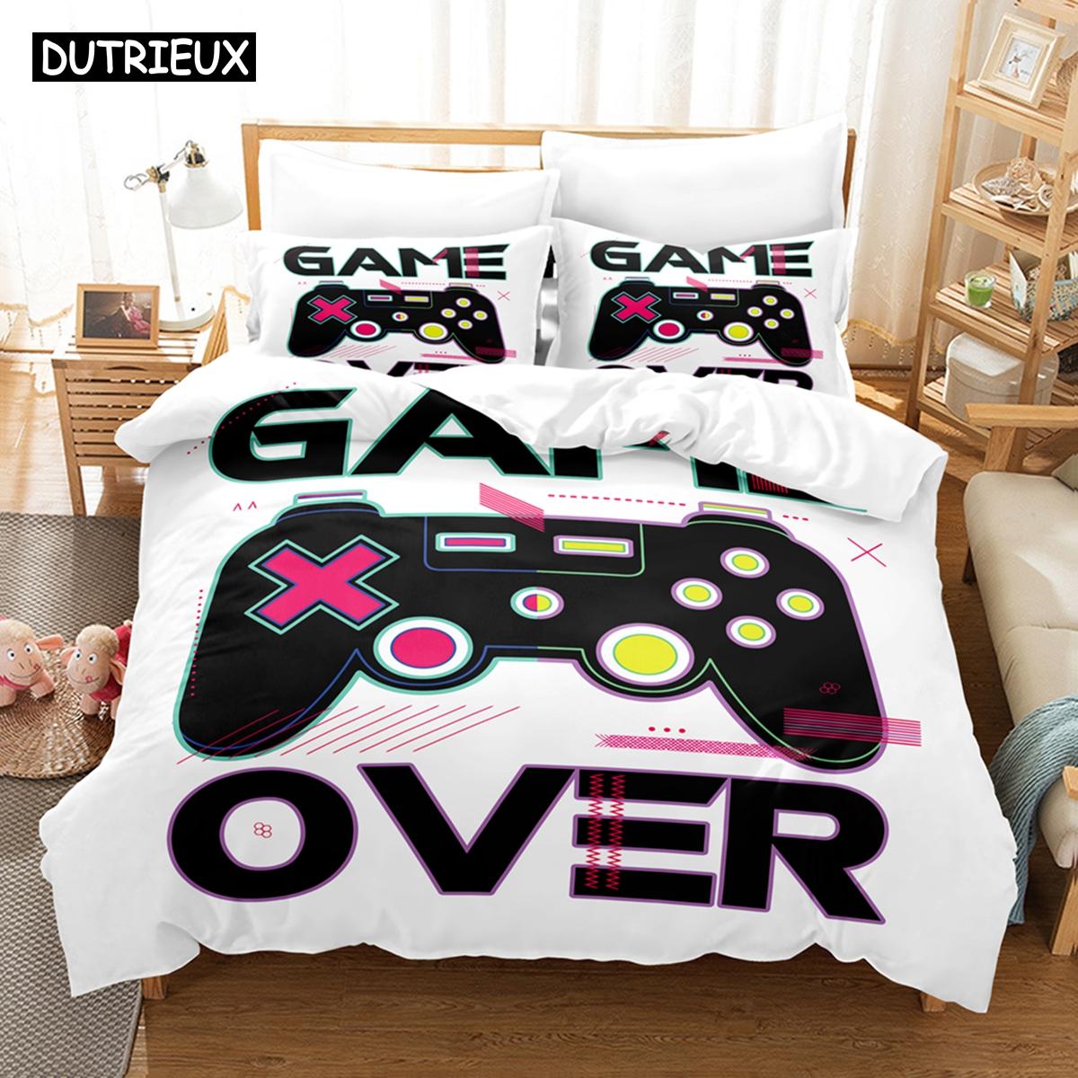 

3D Gane Controller Постельное белье Пододеяльник Комплект с наволочкой Твин Полный Queen King Постельное белье Постельное белье EU single(135x200cm)