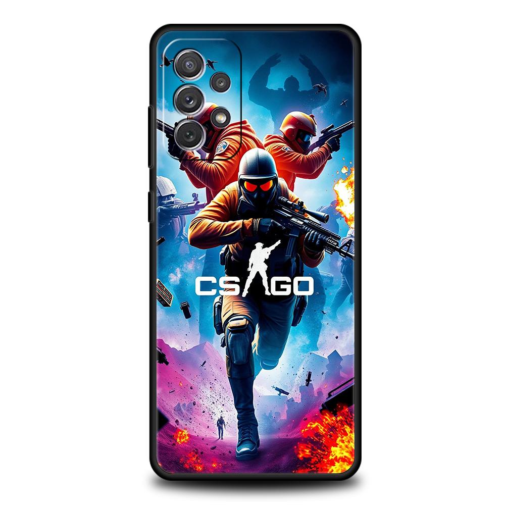 Counter Strike CS GO Hot Game Phone Case for Samsung Galaxy A55 A35 A15 A14 A25 A54 A51 A71 A72 A73 A32 A52 A52S A41 5G Shell