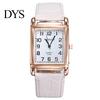Watch Wrist Square Case Comfortable Alloy Unisex Casual Quartz Wristwatch for Daily Life Analog