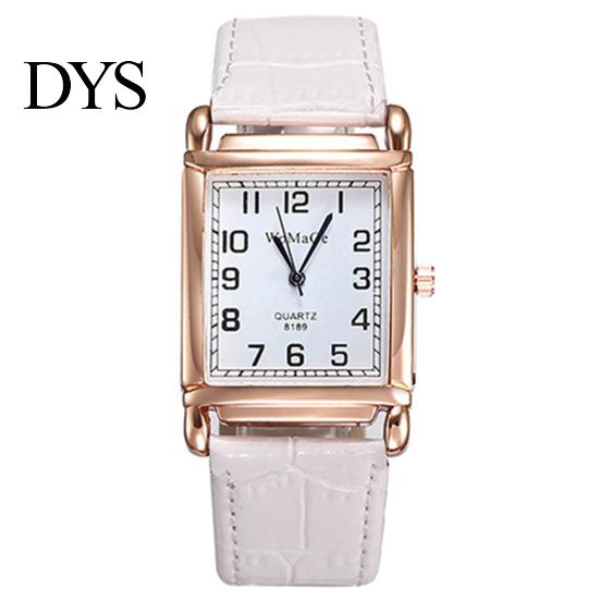 Watch Wrist Square Case Comfortable Alloy Unisex Casual Quartz Wristwatch for Daily Life Analog