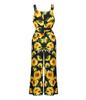 Elegant Summer Floral Print Off Shoulder Sleeveless Jumpsuit For Women Casual Rompers